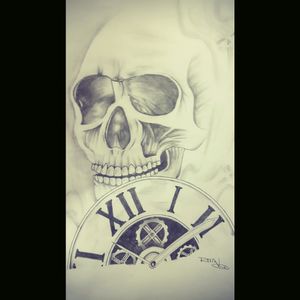 #skull #clock