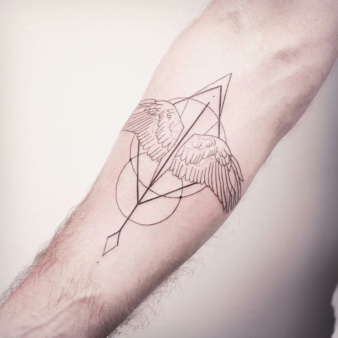 Geometric Fox Tattoo