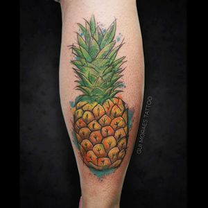 A pineapple =D#tropicaltattoo #tropical #fruit #fruits #pineapple #abacaxi #fruta #watercolor