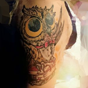 #tattoolove #littleowl #owl #love #colour #books #nerdy #happiness #inlove #metal