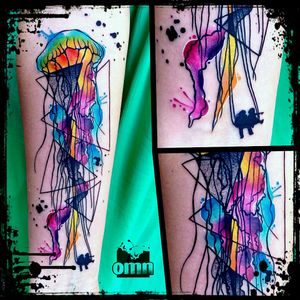 🎨 #jellyfishtattoo #jellyfish #triagle #colourtattoo #sketchtattoo #watercolourtattoo #splashtattoos #spots #instatattoo #colourwork #graphictattoo #omntattoo #lodztattoo #colourtattooing #tattooistartmagazine #thebesttattooartists #taot #tattoolifecommunity #tattoolookbook #tattooart #besttattoos #tattoodo #tattooworkers #wctattoos #femaletattooartist #femaletattooist #femaletattooer