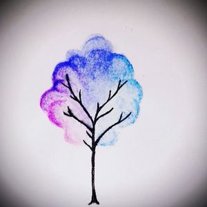 #tree #watercolor #colors #fluorescent