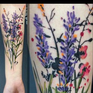 My dream, a tattoo of the birth flowers of my 3 kids #megandreamtattoo