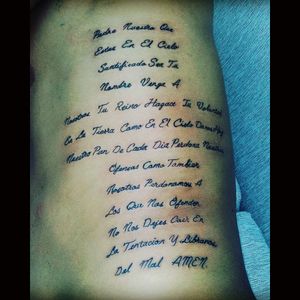 Padre nuestro ...tattoos él tachikin  de aguacalientes México