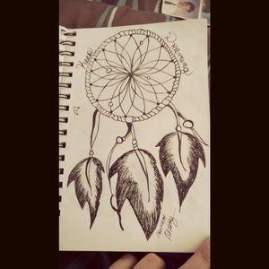 #megandreamtattoo I drew this myself so i wouldnt want it precisely like that but ultimately it would be a dream catcher . c: