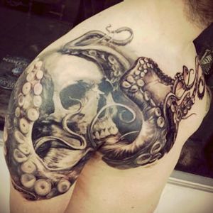 #MeganDreamTattooHi Megan! I want this tattoo bc I love the cracken, the sea and the skulls. This design it's perfect, cuz I have a terrible tattoo in my chest. I have bad experience with my old Tattoo artist, but I know U r the best! I'm ur fan :3Have a Nice Day. XOXO
