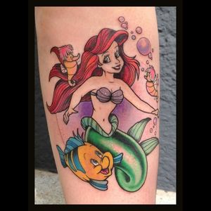 #megandreamtattoo  this tattoo, but with something's more, with Sebastian and a blue ocean behind they, and moldure in all my upper leg