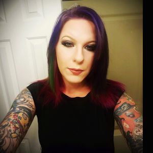 #girlswithtattoos #rainbowhair #thatinklife