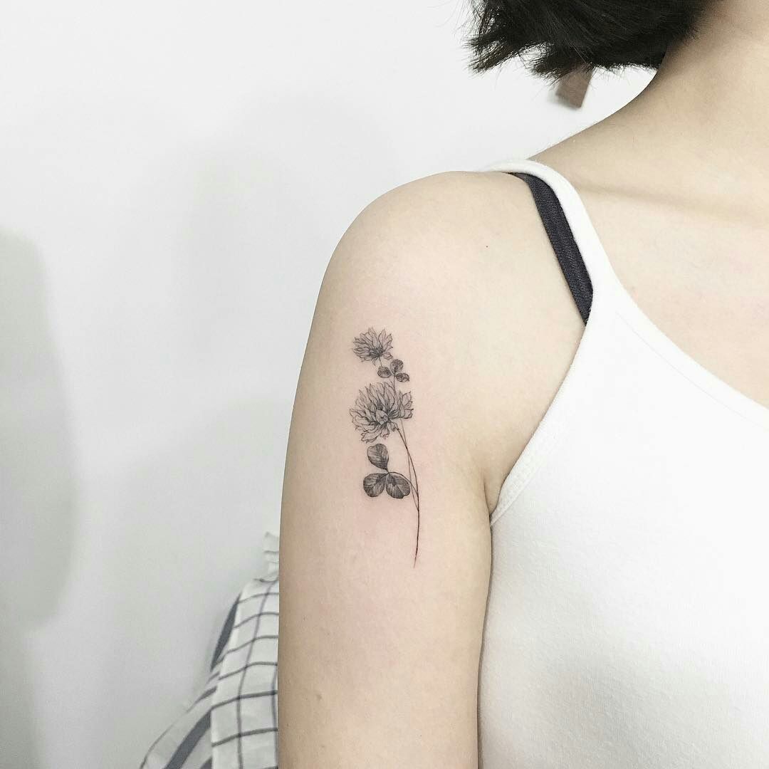 I Design Tattoos Inspired By Minimalism And Botanical Illustrations  Bored  Panda