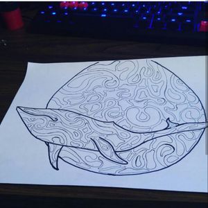 Whale based on Gojiras Mars to Sirius cover