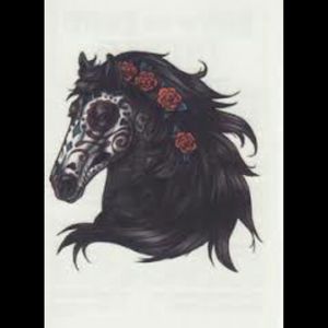 #megandreamtattooA blackwork unicorn head to cover an old tattoo that I do not like anymore.