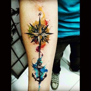 To show me I can go anywhere while keeping me grounded #megandreamtattoo #anchor #compass