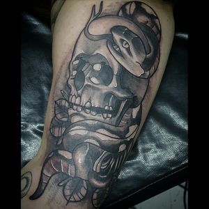 Skull 💀💀💀 by @paulovidalart #tattoo #tattoos #tattooing #neotraditional #neotraditionaltattoo #neotrad #skulltattoo #skull #ink #inked #blackandgreytattoo #southtattoo #paulovidalart