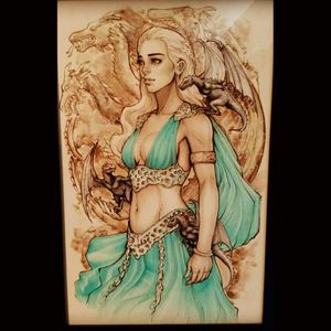 Daenerys Targaryen. One of a kind, badass chick. Really hoping I win this contest!! #meganmassacre  #megandreamtattoo #dreamtattoowithmeganmasscre