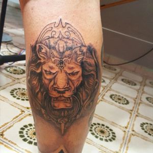 #rafa-Tattoo #legtattoo #lion #blackandgrey