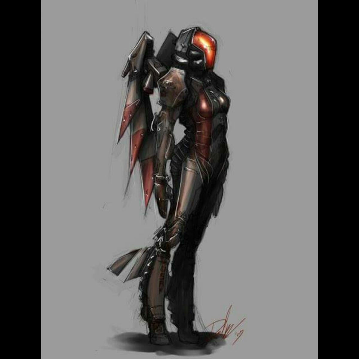 Cyberpunk armor art фото 21