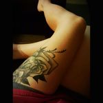 #thighpiece #rose #skull #blackandgray #skullandrose #blackandgreytattoo