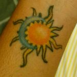 4th #tattoo #sun #moon #dualidad #inkart #perutattoo #inkedgirl