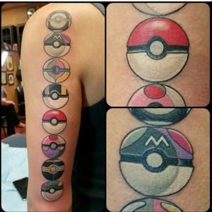 Poké balls in the phases of the moon