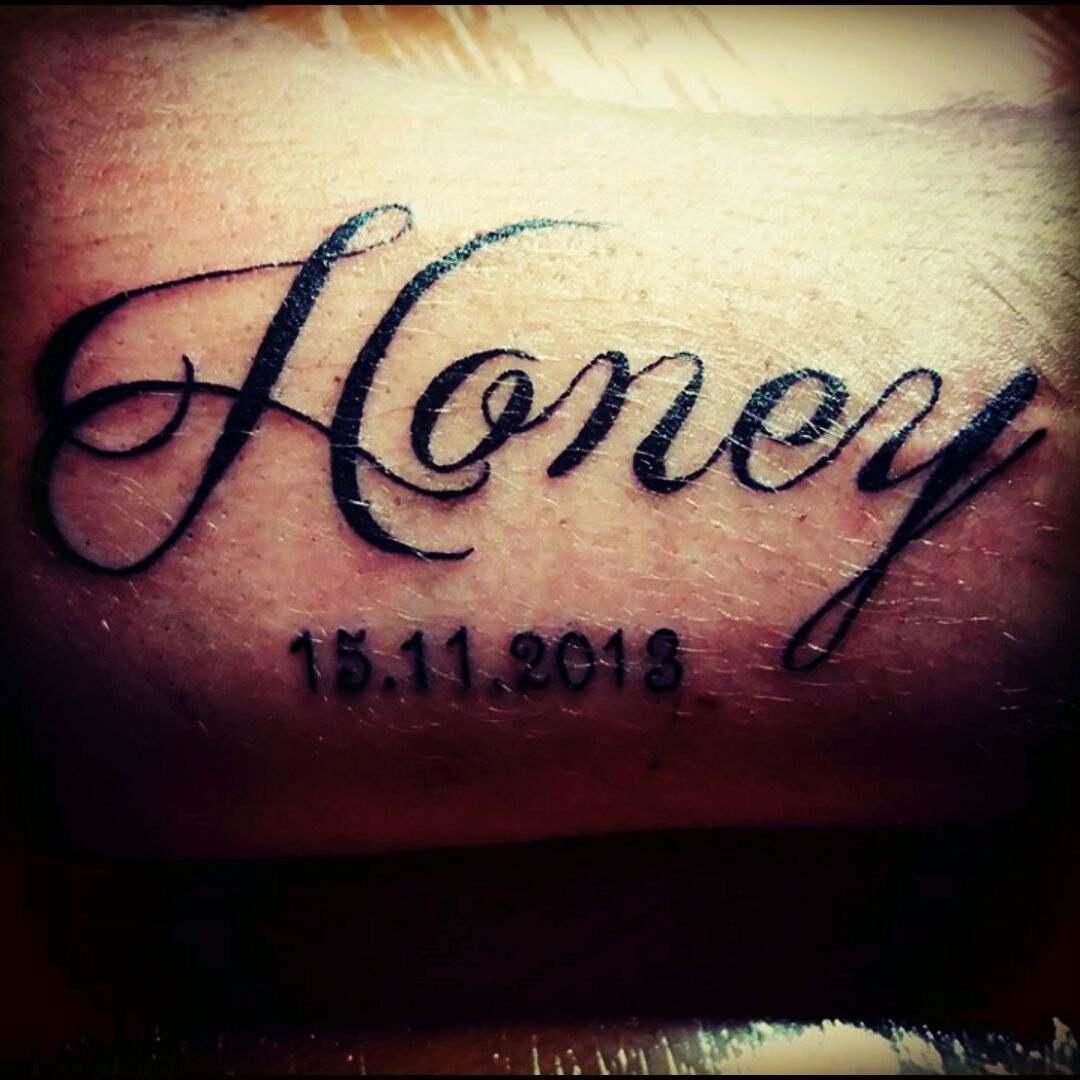 Learn 90 about honey name tattoo designs best  indaotaonec