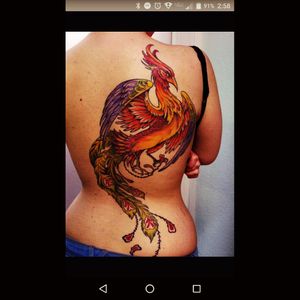 #megandreamtattoo I love Phoenix tattoos. So beautiful