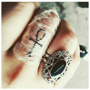 #egyptian #tattoo #TattooGirl #fingertattoo