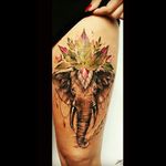 #megandreamtattoo i would love to do this maybe with other colors but. Yeah i LOVE elephants, i want it to symbolize my strong bond to my family.