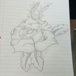 Rose sketch I did in class.