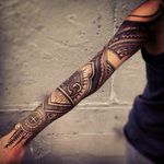 Yet another #Geometric tattoo #Sleeve with looks #Dope
