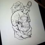 #nexttattoo #skull #roses #forearm #halfsleeve