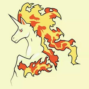 #Pokemon #fire #horse #unicorn #rapidash #majestic #beautiful