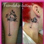 Best friend tattoos ...friendships are the best ships they Anchor you down 😉