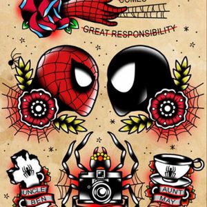#tattooideas #flash #comics #Spiderman #marvelcomics #marvel