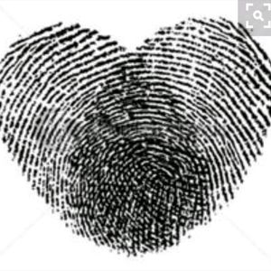 This will be my thumbprint and my hubbies thumbprint overlapped to make a heart.