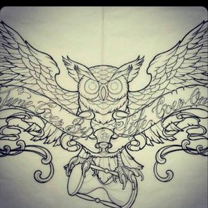 I want an owl chest piece. This is the closet I could find. Ultimately it would be her interpretation. #megandreamtattoo