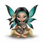 #meagandreamtattoo I'm Native American and I love fairies and wolves, would love a version of this as a tattoo :-)