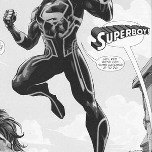 Another angle of the Superboy suit. The lines and detail are inspired by "Tron Legacy" it was a very dynamic take on the Superboy look but I don't want the "S" symbol. I want the life and death lantern symbols instead.
