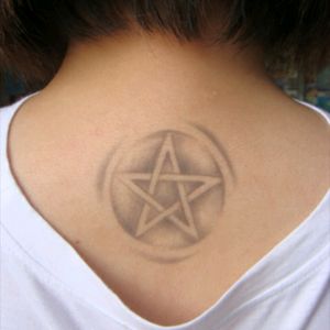 my 1st tattoo nearly 6yrs ago #pentacle #pentagram #wiccan #star