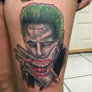 Joker suicide squad -left upper leg ♡ by David Reyes Art @ Sacred Pain
