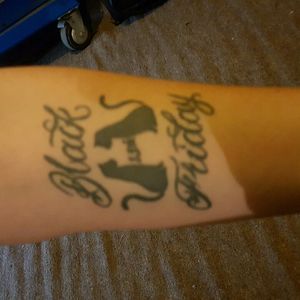 I got this one for my daughter she was born on black Friday it's on my arm just above my wrist and I'd love to keep the luck going on this arm