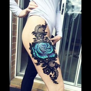 Would lovesomething like this for a cover up of a bad idea  #megandreamtattoo #beautiful #inspirational #iwantonelikethis #stunning #rose #lace #inspired #dreamtattoo #iwouldlovetowin #ineedacoverup #lovethis