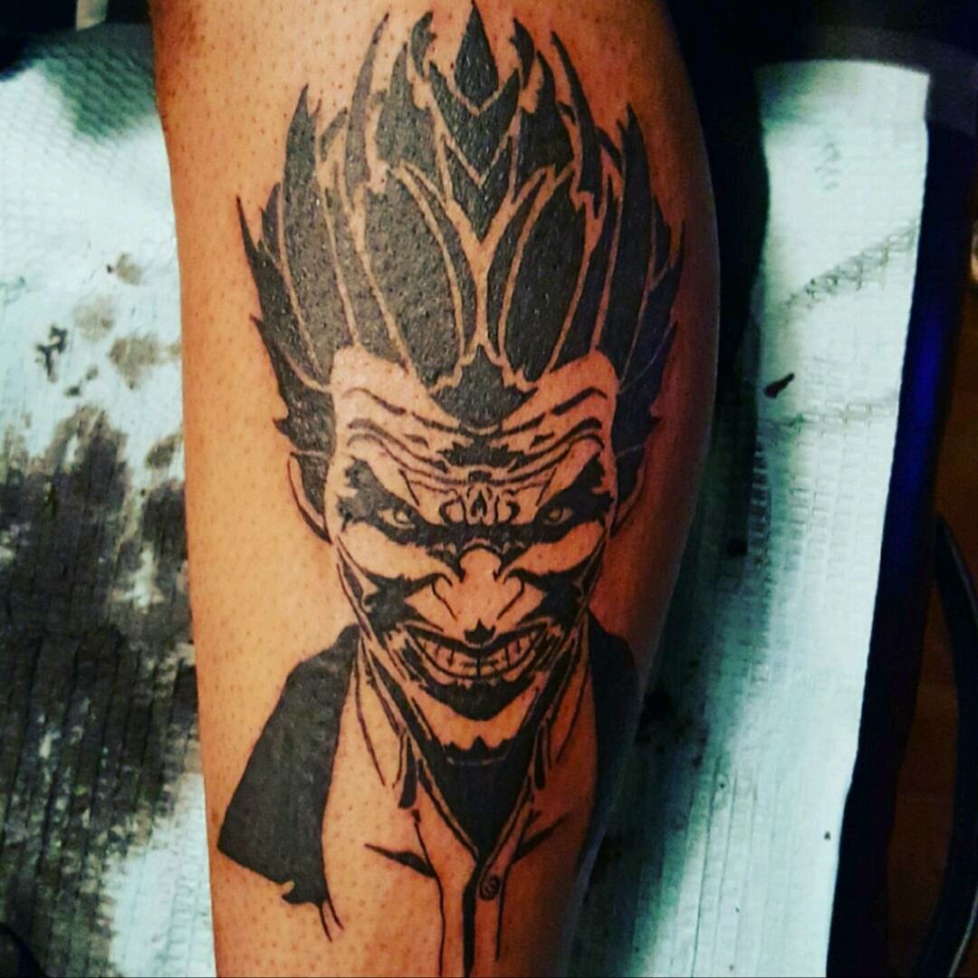 joker tattoo tribal