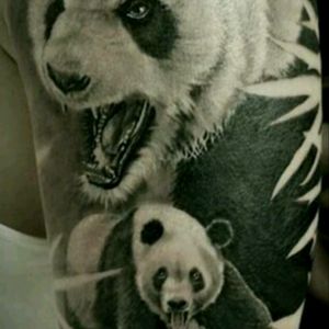#animal #2panda #blackandwhite #tattoo