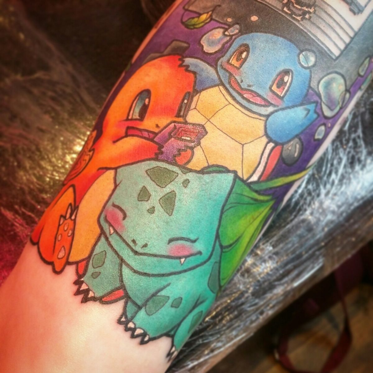 Tattoo uploaded by Alexine • Pokemooon starter pack! #pokemon # ...