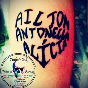 Tattoo family  heart names #tattoofamily #arttattoo  #tattooskin #loveink