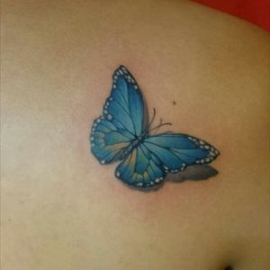 #tattoo #butterfly #blue #salvadorloz
