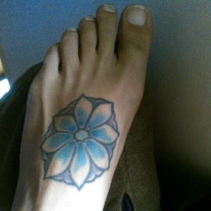 Flower on my foot