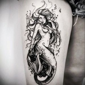 Mermaids are cool, but zombie mermaids are even cooler 🐚 #megandreamtattoo