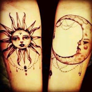 Sister tattoos my little sister wants a sun.. I'll be the moon ?  ? #meganmassacrecontest  #megandreamtattoo