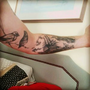 Arm. Birds from art class bicep and storm forearm